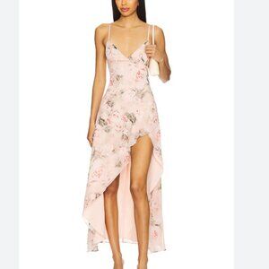 NWT MORE TO COME Corinne Maxi Dress in Pink Floral size small